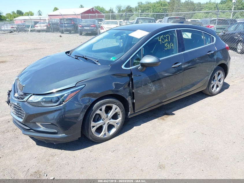 Vin: 3g1bf6sm0js607500, lot: 45771744, chevrolet cruze premier auto 20182