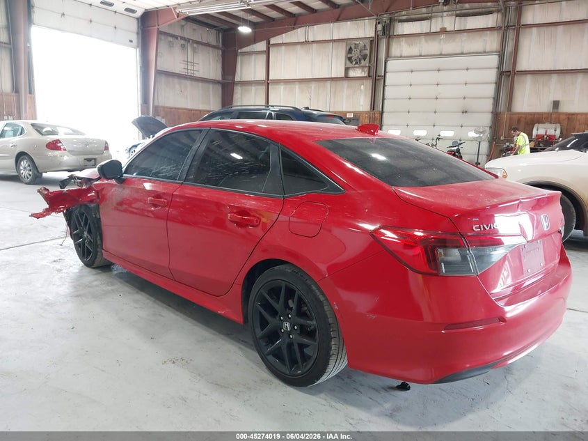 Vin: 2hgfe2f54nh526114, lot: 45771843, honda civic sport 20223