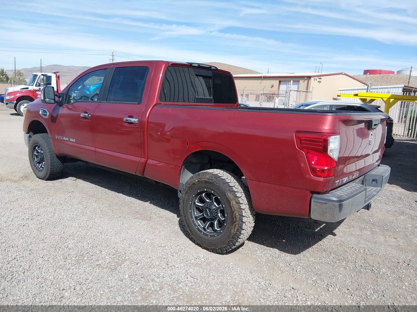 Vin: 1n6ba1f37hn522052, lot: 45771844, nissan titan xd sv diesel 20173