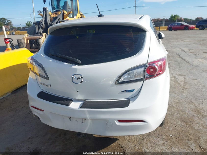 2012 Mazda 3 2.0 I Grand Touring white Lot 111045274049 Vin JM1BL1M8XC1545479