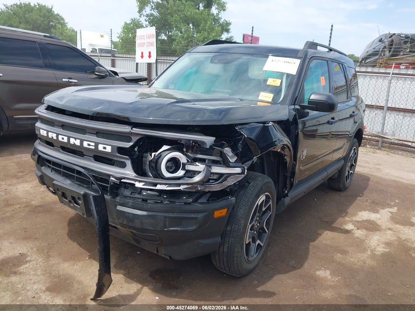 Vin: 3fmcr9b6xrrf40747, lot: 45771893, ford bronco sport big bend 20242