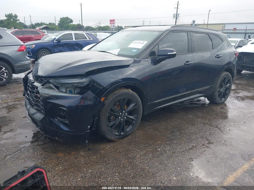 Vin: 3gnkbers9ls713519, lot: 45771940, chevrolet blazer fwd rs 20202