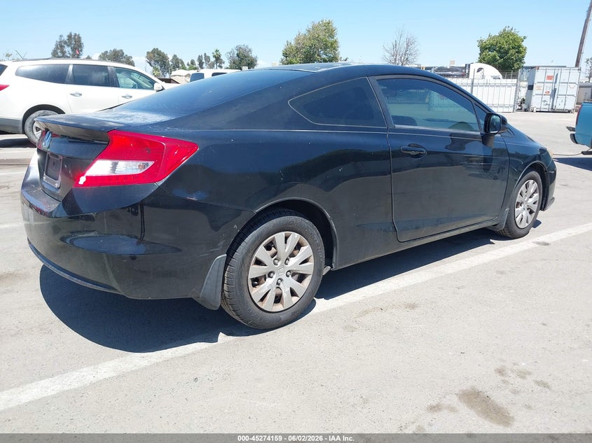 2012 Honda Civic 1.8 Lx black Lot 111045274159 Vin 2HGFG3B59CH561735