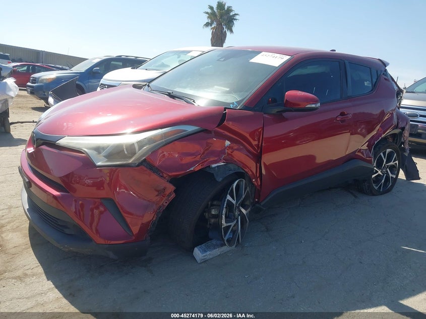 Vin: nmtkhmbx6jr034170, lot: 45772003, toyota c-hr xle 20182