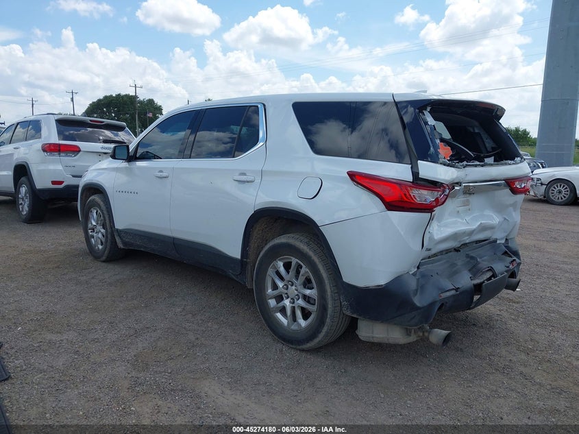 Vin: 1gnerfkw4mj201326, lot: 45772004, chevrolet traverse fwd ls 20213