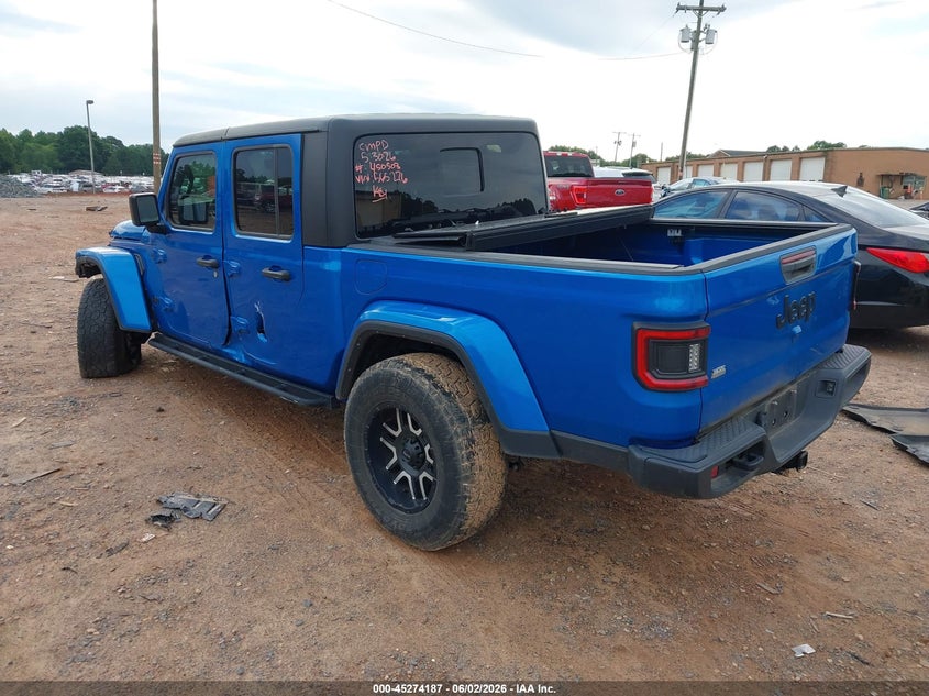 Vin: 1c6hjtag7pl565276, lot: 45772011, jeep gladiator sport s 4x4 20233
