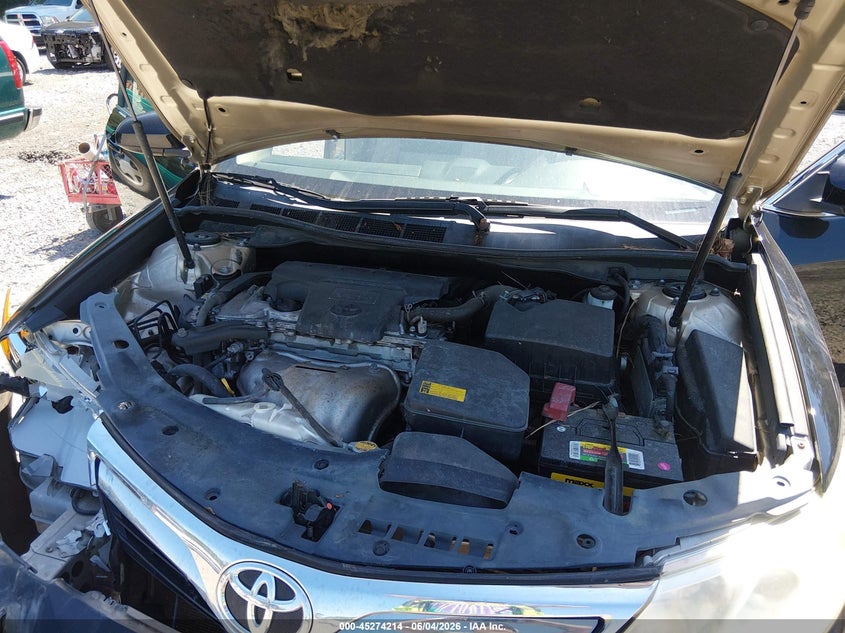 2012 TOYOTA CAMRY SEDAN 2.5L I-4 DOHC, VVT, 178HP