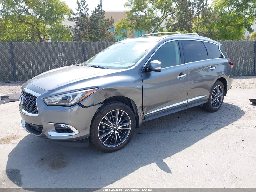 Vin: 5n1dl0mn9hc509167, lot: 45772042, infiniti qx60 20172