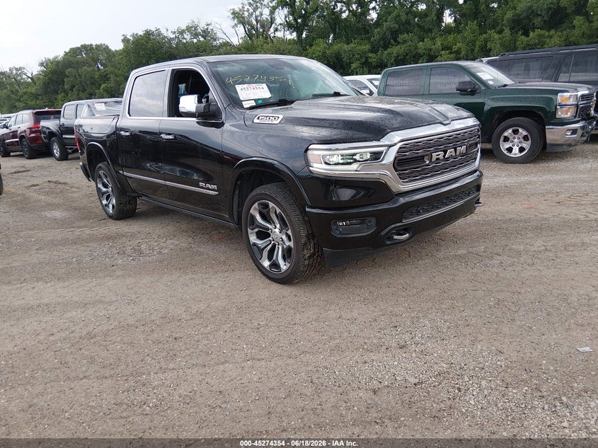Vin: 1c6srfht7ln116553, lot: 45772178, ram 1500 limited  4x4 5'7 box 20201