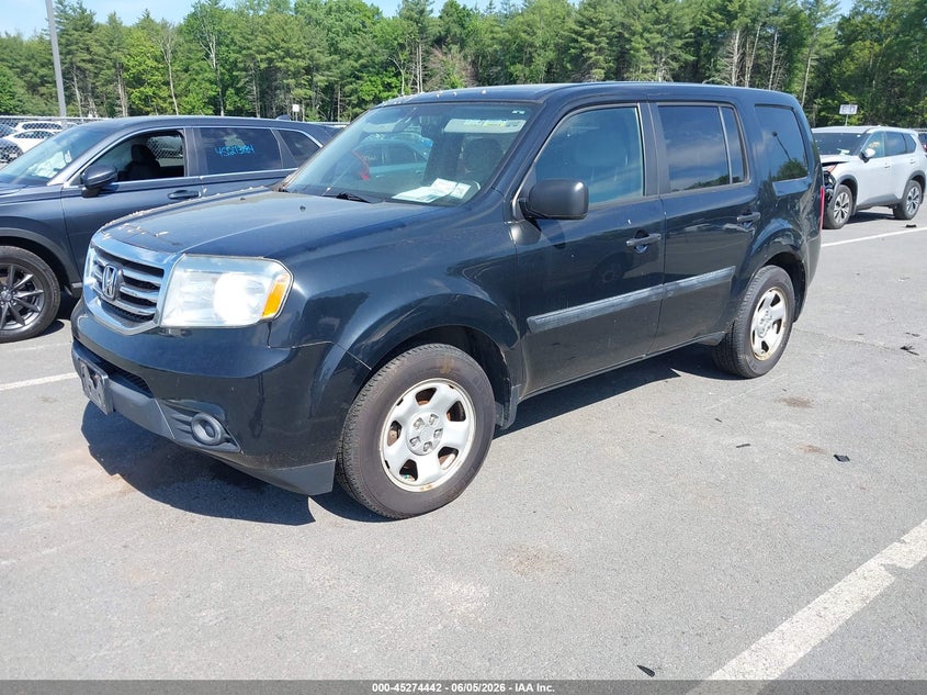 Vin: 5fnyf4h25fb075396, lot: 45772266, honda pilot lx 20152
