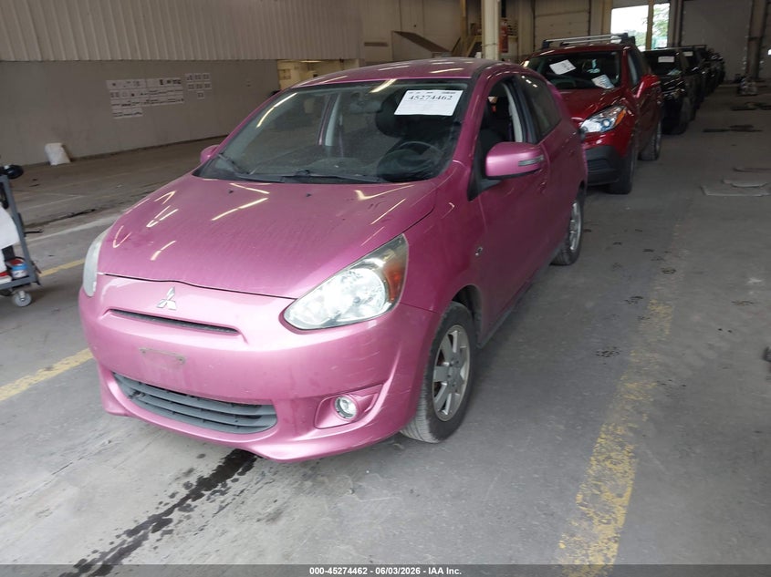 Vin: ml32a4hj2fh055217, lot: 45772286, mitsubishi mirage es 20152
