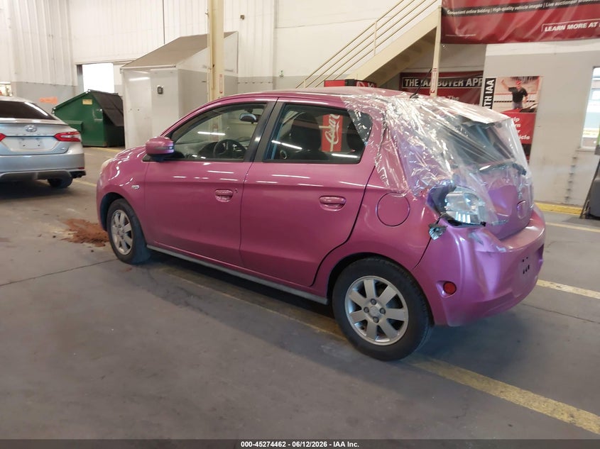 Vin: ml32a4hj2fh055217, lot: 45772286, mitsubishi mirage es 20153