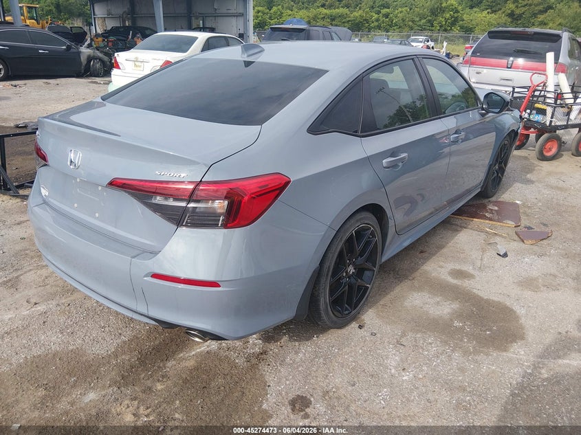 Vin: 2hgfe2f57ph515238, lot: 45772297, honda civic sport 20234