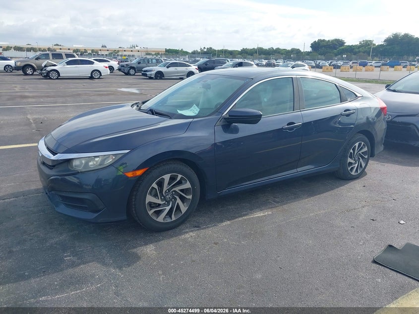 2018 Honda Civic Ex 19XFC2F76JE031666 photo 1