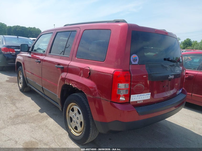 Vin: 1c4njpba2dd122147, lot: 45772379, jeep patriot sport 20133