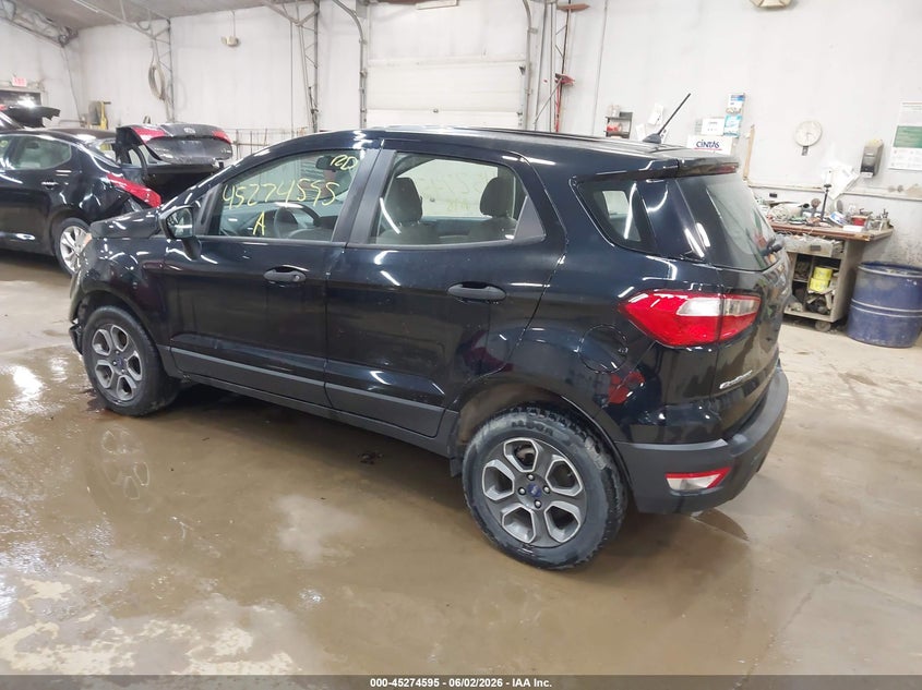 Vin: maj6p1sl8jc224030, lot: 45772419, ford ecosport s 20183