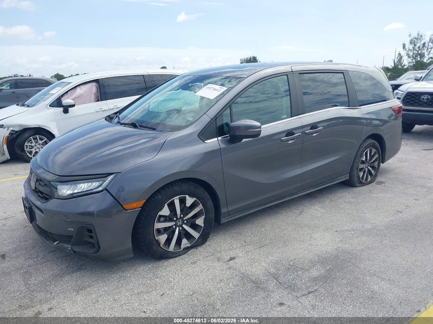 Vin: 5fnrl6h62sb062059, lot: 45772436, honda odyssey ex-l 20252