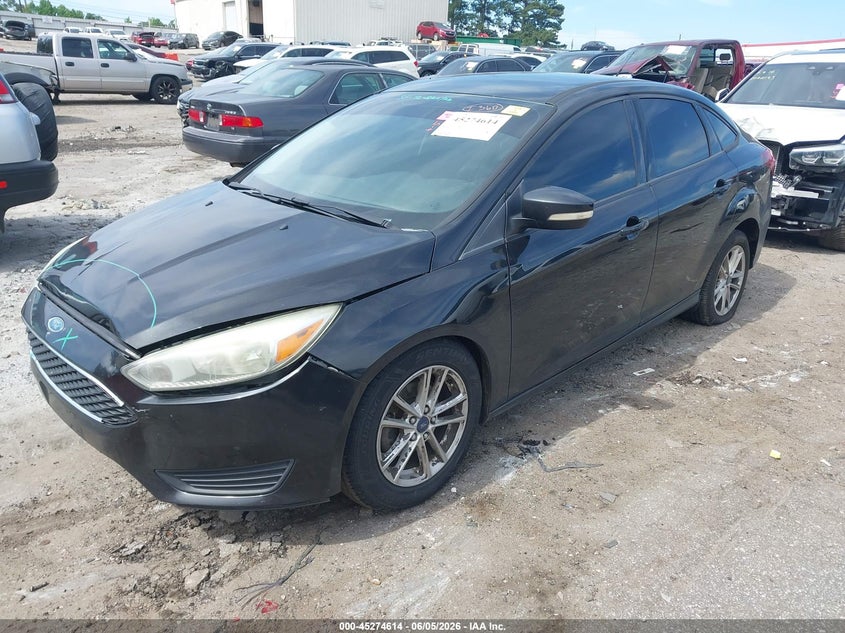 Vin: 1fadp3f27fl296347, lot: 45772438, ford focus se 20152