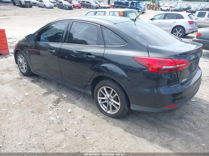 Vin: 1fadp3f27fl296347, lot: 45772438, ford focus se 20153