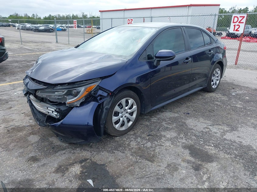 2022 Toyota Corolla Le VIN: 5YFEPMAE7NP377070 Lot: 45274628