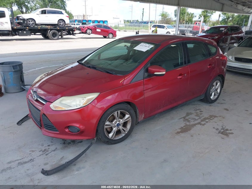 Vin: 1fadp3k23el339182, lot: 45772462, ford focus se 20142