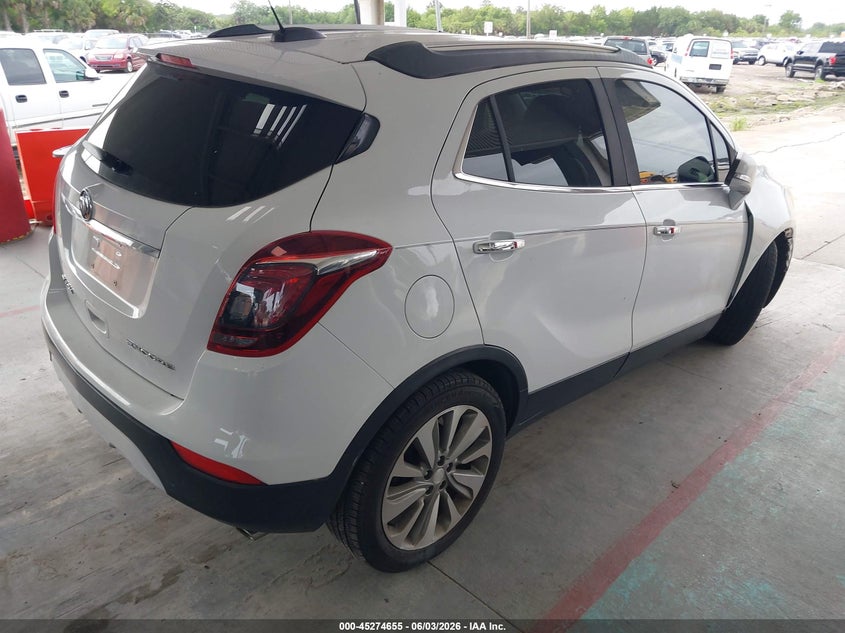 Vin: kl4cjasb4hb110106, lot: 45772479, buick encore preferred 20174
