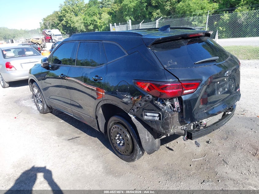 Vin: 3gnkbers8rs228510, lot: 45772498, chevrolet blazer fwd rs 20243
