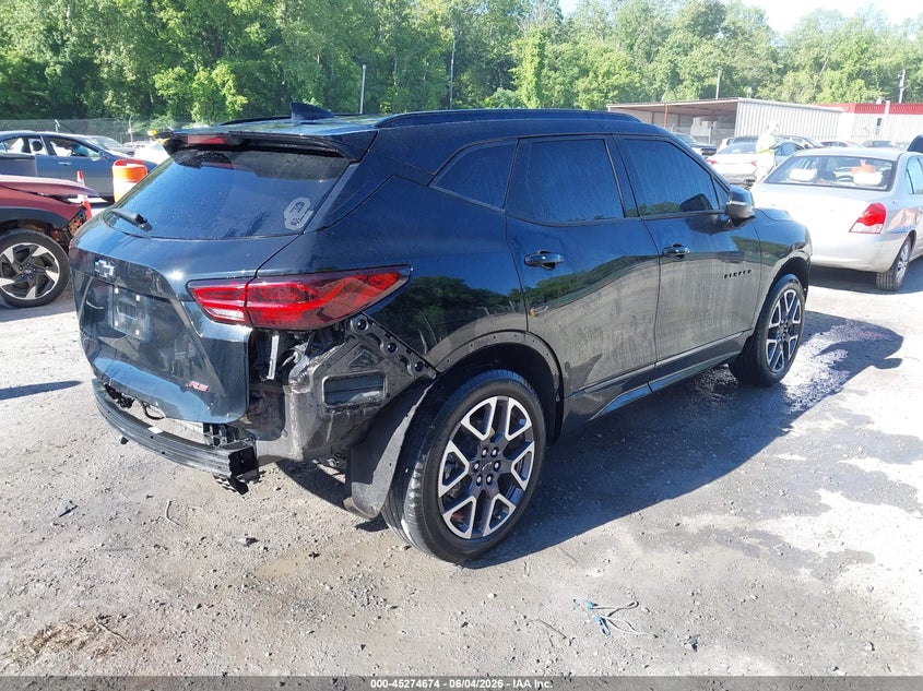 Vin: 3gnkbers8rs228510, lot: 45772498, chevrolet blazer fwd rs 20244