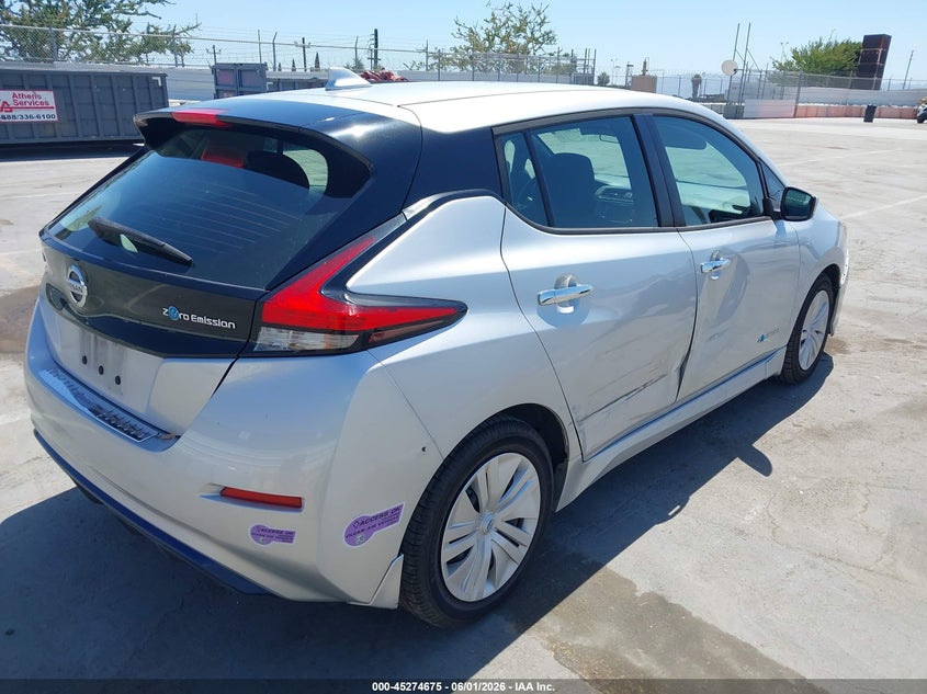 Vin: 1n4az1cp9jc316284, lot: 45772499, nissan leaf s 20184
