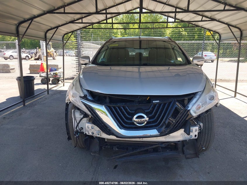 2017 Nissan Murano Sv VIN: 5N1AZ2MH2HN183238 Lot: 45274706