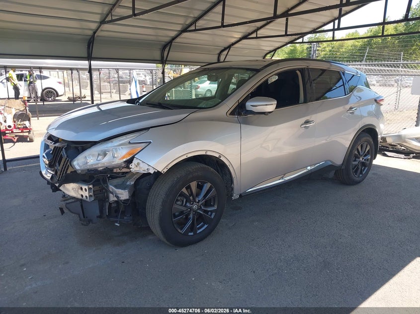 Vin: 5n1az2mh2hn183238, lot: 45772530, nissan murano sv 20172