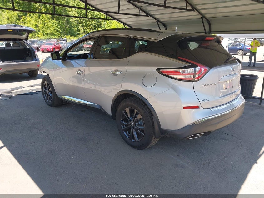 Vin: 5n1az2mh2hn183238, lot: 45772530, nissan murano sv 20173