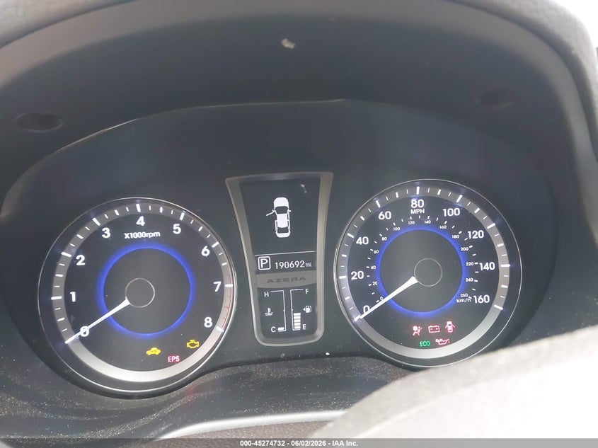 2013 Hyundai Azera VIN: KMHFG4JG3DA200097 Lot: 45274732