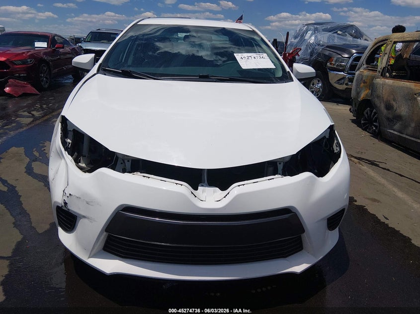 2015 Toyota Corolla Le VIN: 5YFBURHE9FP223847 Lot: 45274736