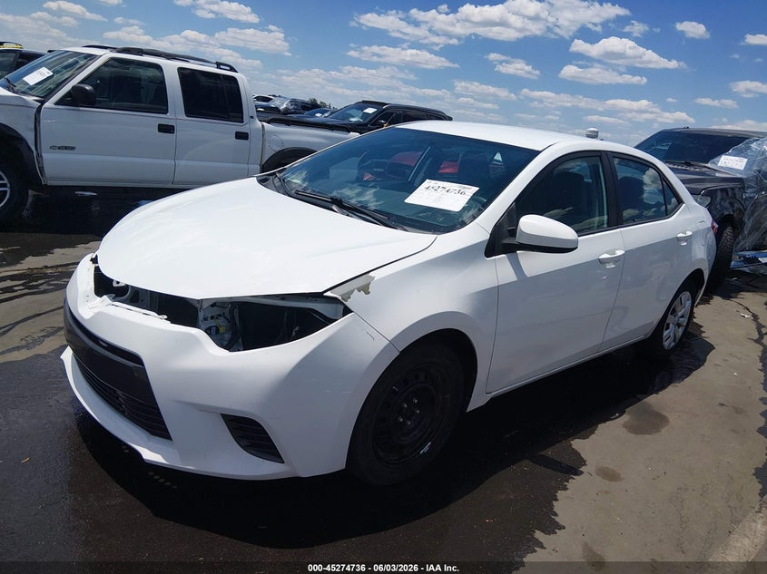 Vin: 5yfburhe9fp223847, lot: 45772560, toyota corolla le 20152