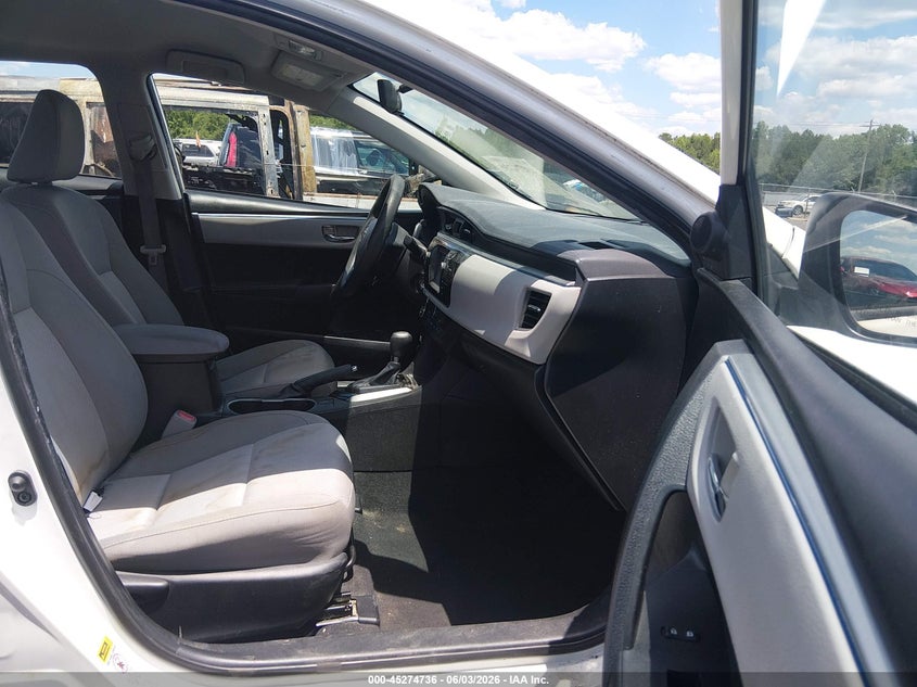 2015 TOYOTA COROLLA SEDAN 1.8L I-4 DOHC, VVT, 132HP
