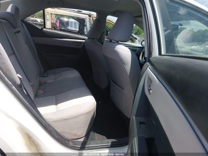 2015 TOYOTA COROLLA SEDAN 1.8L I-4 DOHC, VVT, 132HP