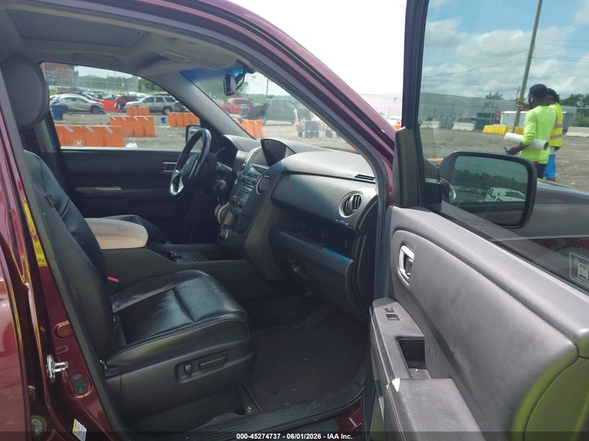 5FNYF3H68CB022068 2012 Honda Pilot 3.5 Ex-L purple