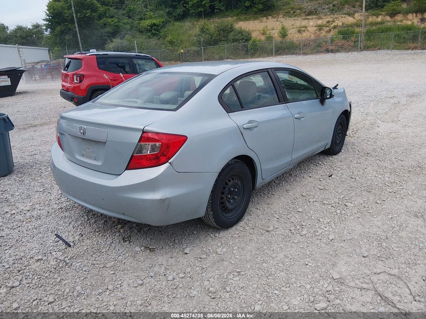 Vin: 19xfb2f53ce058408, lot: 45772562, honda civic lx 20124