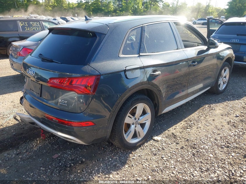 Vin: wa1anafy8j2248182, lot: 45772598, audi q5 2.0t premium/2.0t tech premium 20184
