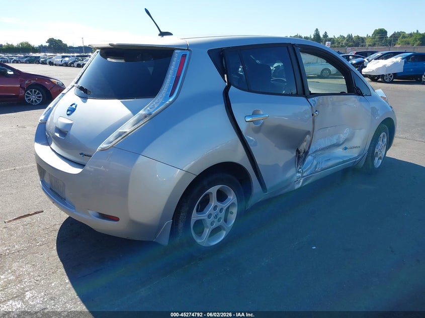 Vin: 1n4az0cpxdc402895, lot: 45772616, nissan leaf sv 20134