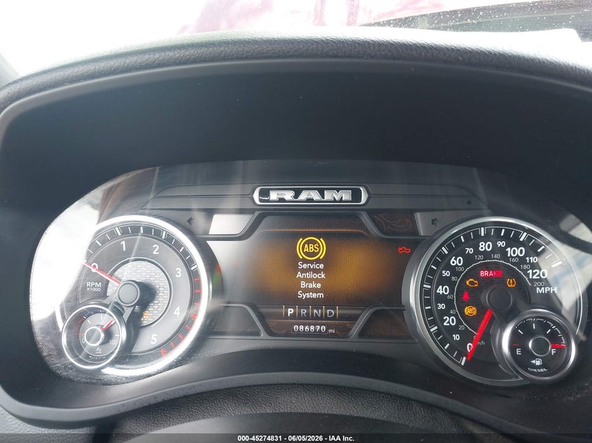 2020 RAM 2500 6.7L I-6 DI, TURBO, (VIN: 3C6UR5DL0LG237149
