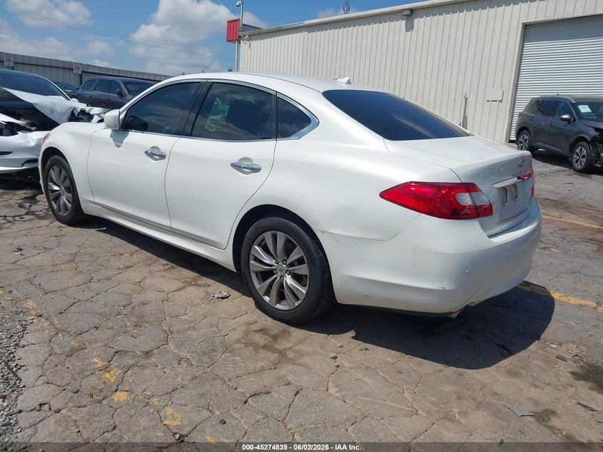 Vin: jn1by1arxdm602216, lot: 45772663, infiniti m37x 20133
