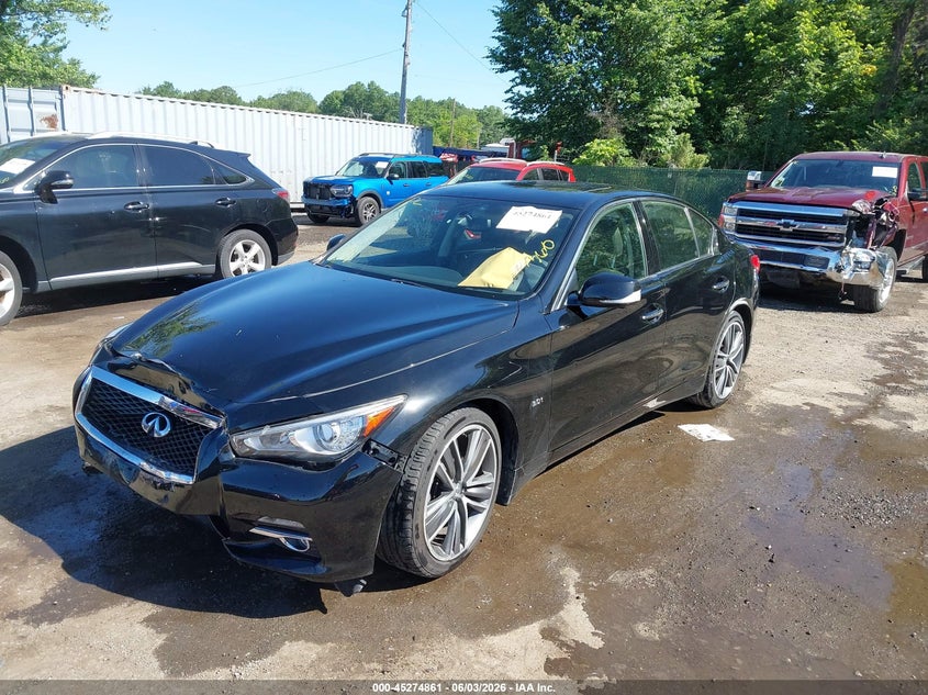 Vin: jn1ev7ar9hm836104, lot: 45772686, infiniti q50 3.0t premium 20172
