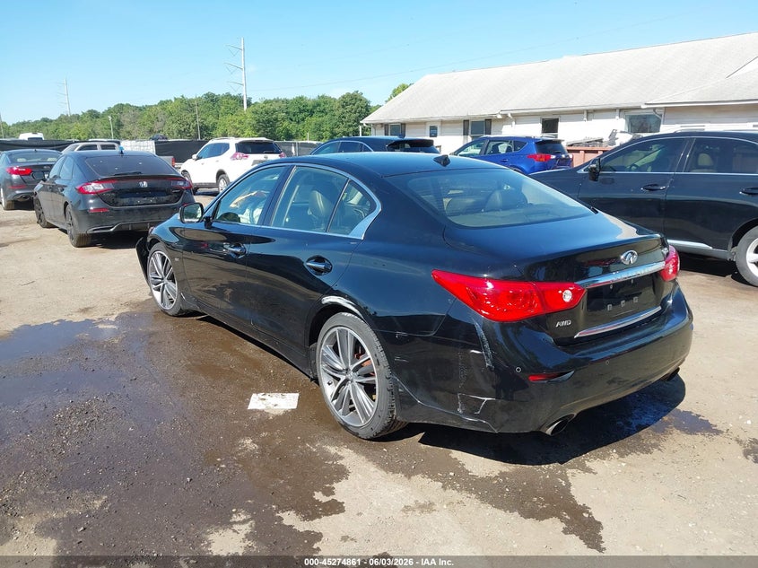 Vin: jn1ev7ar9hm836104, lot: 45772686, infiniti q50 3.0t premium 20173