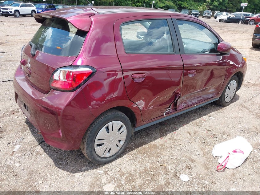 Vin: ml32auhj8rh031511, lot: 45772692, mitsubishi mirage es/le 20244