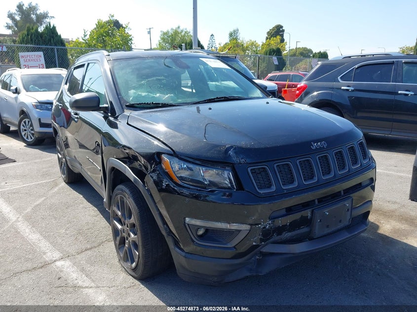 Vin: 3c4njdeb6mt592954, lot: 45772697, jeep compass 80th anniversary 2021 img_1