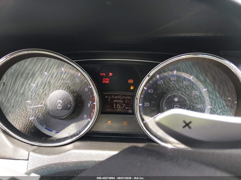 HYUNDAI SONATA 2013 VIN 5NPEC4AC4DH762754