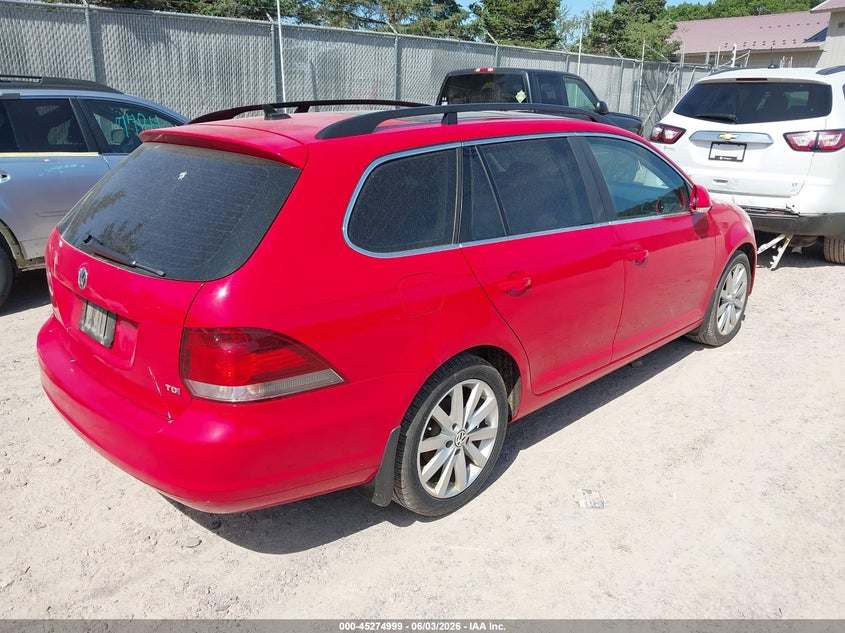 Vin: 3vwpl7aj2em609095, lot: 45772823, volkswagen jetta sportwagen 2.0l tdi 20144
