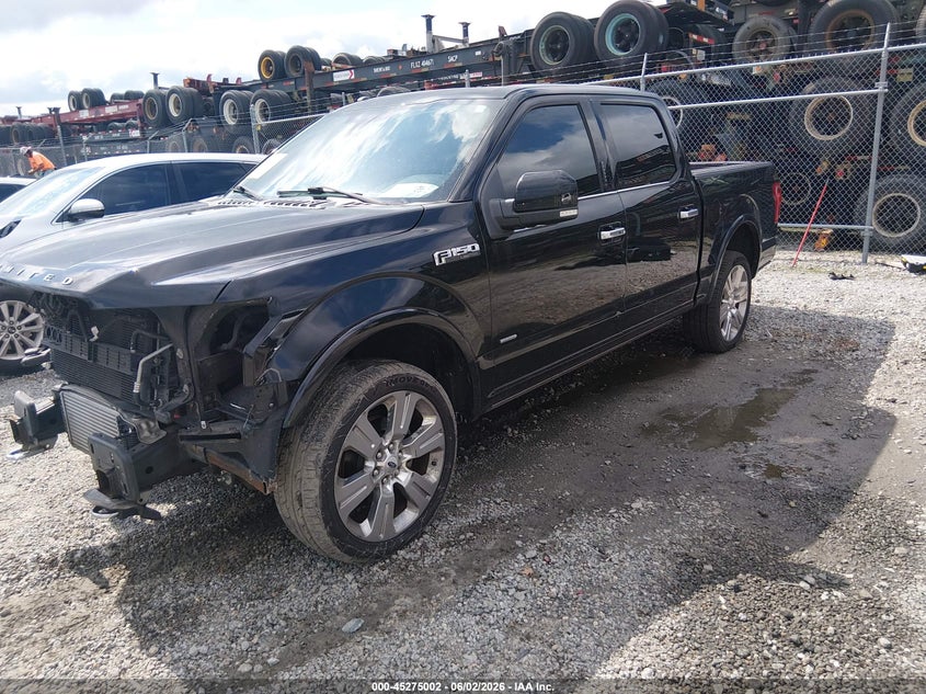 Vin: 1ftew1eg1gfd37185, lot: 45772826, ford f-150 limited 20162